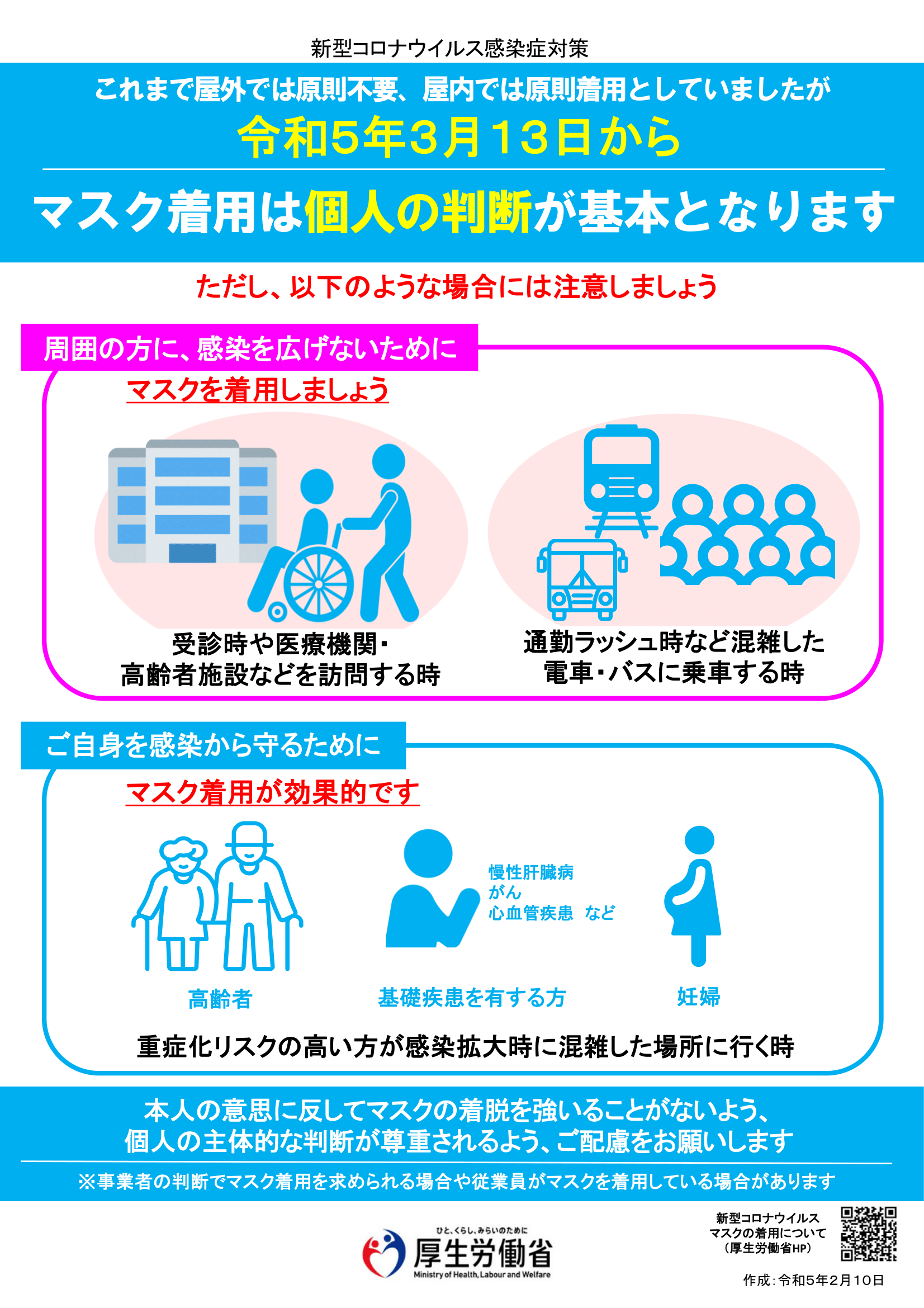 新感染対策マスクポスター